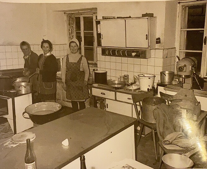 Historische Aufnahme der Küche