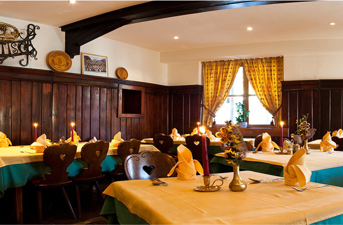 Essbereich im Hotel Gasthof Mitteregger
